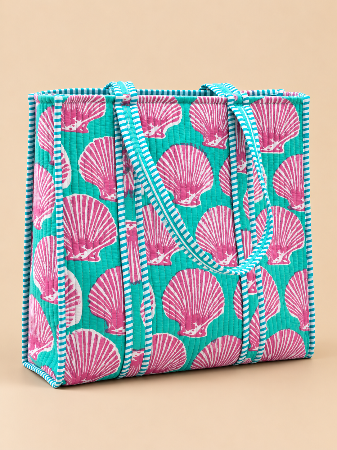 The Pink Flamingo Shell Tote