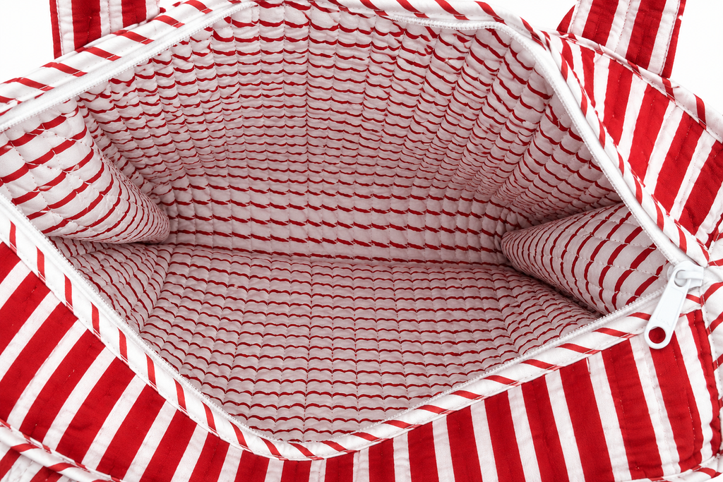 Stripe Heart Mini Tote Bag