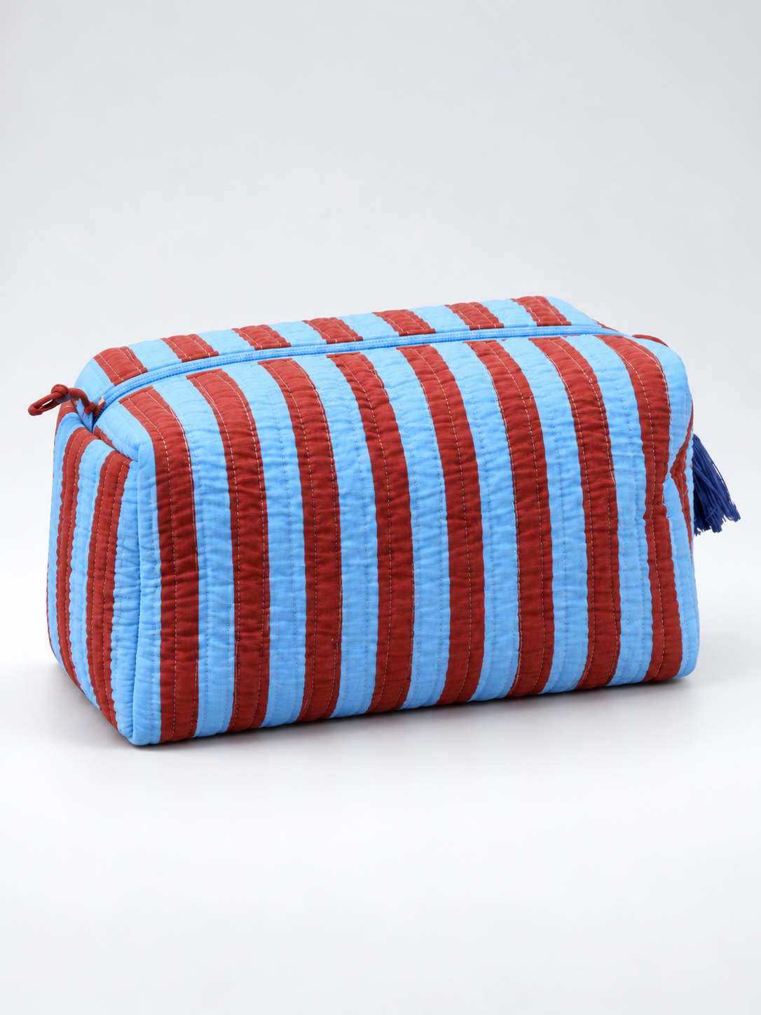 Carnival Stripe Quilted Pouch