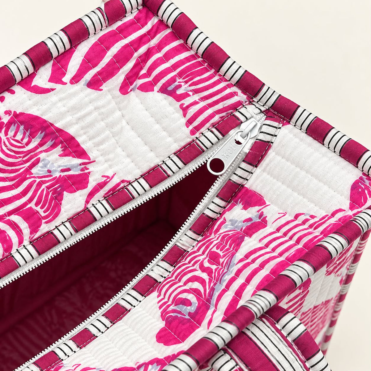 Zebra Stripe Utility Tote