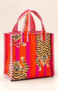 Saffron & Magenta Tiger Tote
