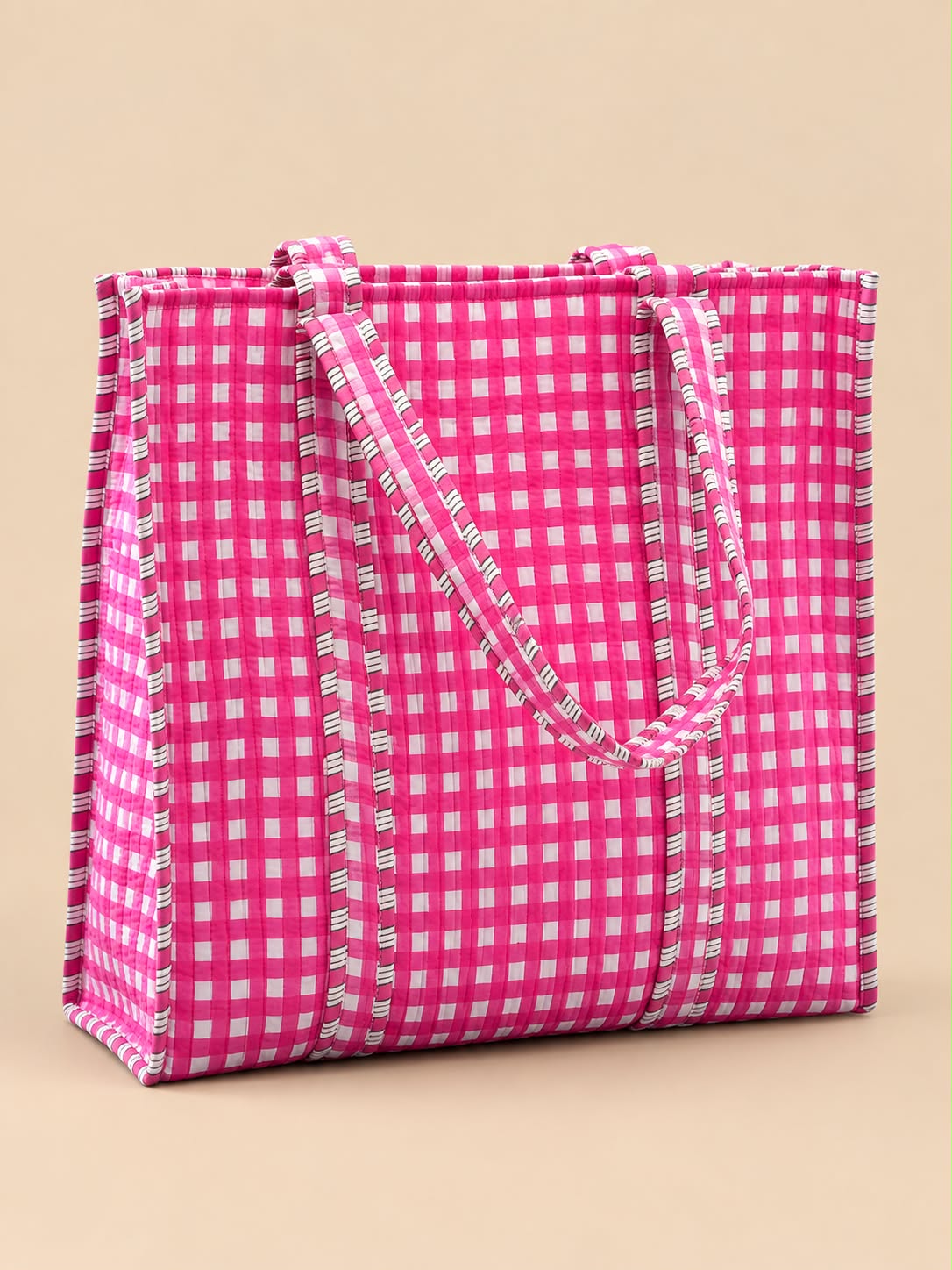 The Retro Rose Check Bag
