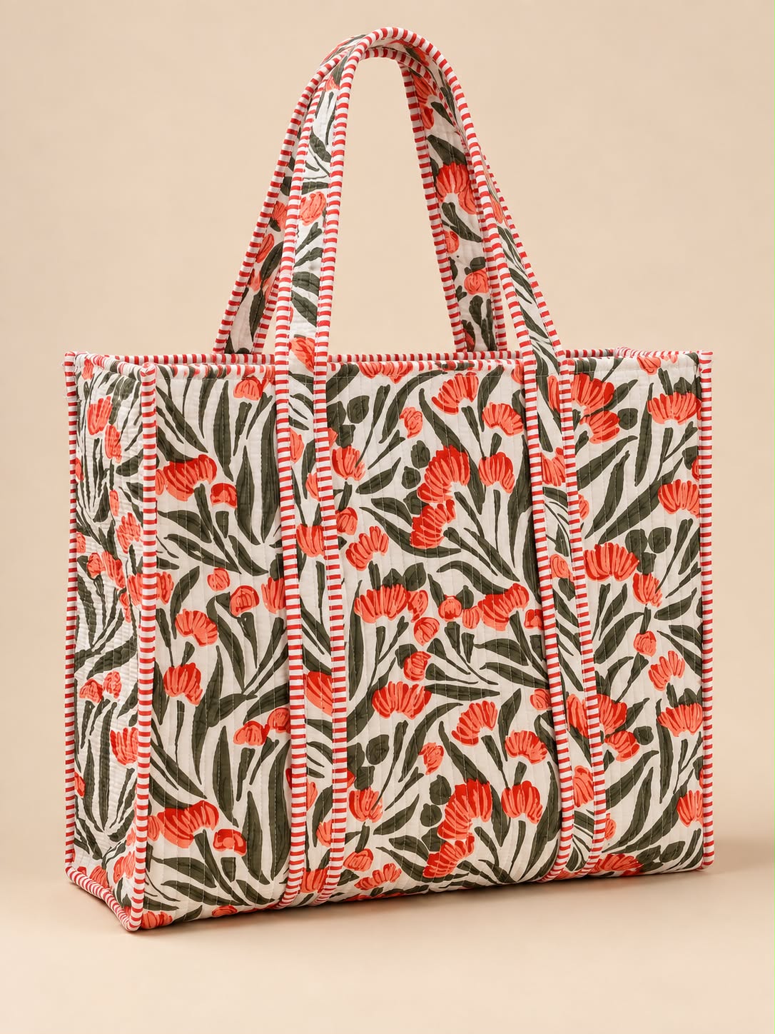 The Saffron Garden Quilted Bag